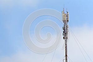 Telecommunications tower cells for mobile communications.