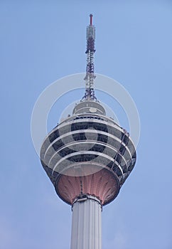 Telecommunications tower peak