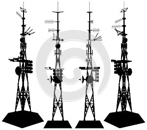 Telecommunications Tower Vector 01