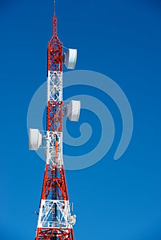 Telecommunications tower view