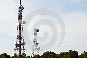 Telecommunications towers photo