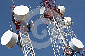 Telecommunications towers photo