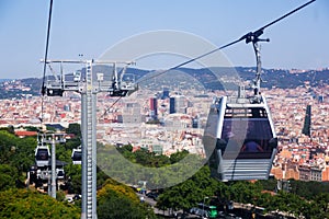 Teleferic de Montjuic in Barcelona photo