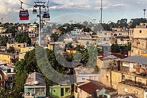Teleferico cable car in Santo Domingo, capital of Dominican Republi photo