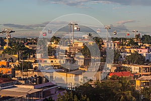 Teleferico (cable car) in Santo Domingo, capital of Dominican Republi photo