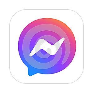 Messenger app icon. Facebook, Meta Platforms.