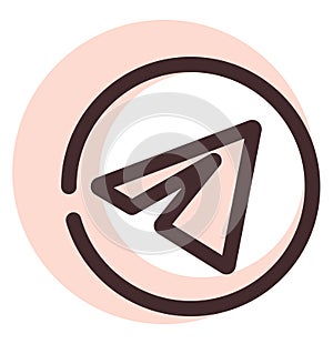 Telegram icon, icon