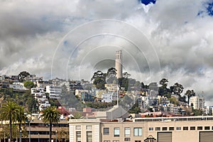 Telegraph Hill Neighborhood Homes in San Francisco CA USA