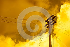 Telegraph pole