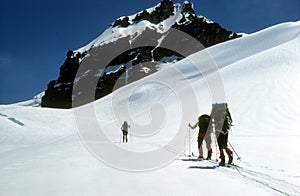 Telemark skiers photo