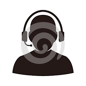 telemarketers icon  Customer Service Icon User With Headphone