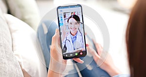 Telemedicine by smart phone photo