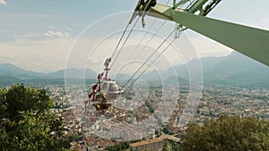 Top station of Telepherique de Grenoble Bastille or Crenoble's cable car, also known as Les bulles or the bubbles photo