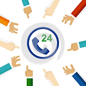 telephone 24 hour operator service support communication talk