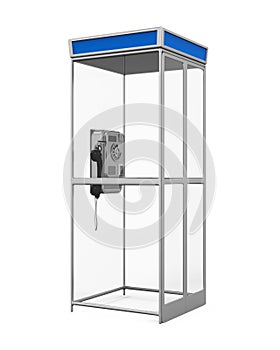 Telephone Booth Isolated