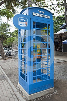 Telephone booth and wi-fi pot of TOT