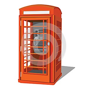 Telephone booth from wood