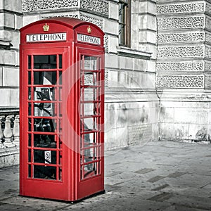 Telephone box in London