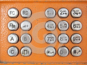 Telephone buttons