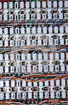 Telephone cable panel