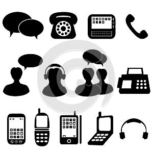 Telephone and communication icons