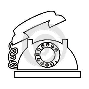 Telephone with dial