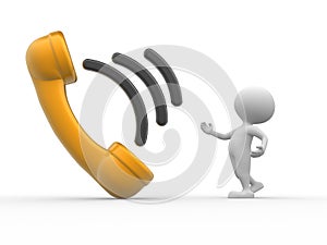 Telephone handset photo