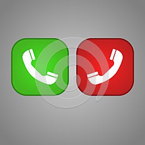 Telephone Handset Vector Icon