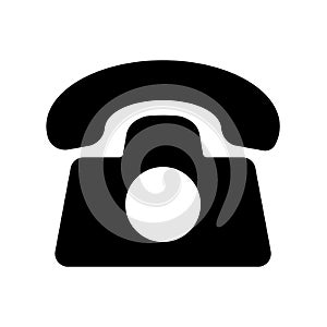 Telephone icon flat vector illustration design