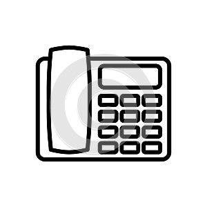 Telephone icon flat vector template design trendy