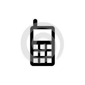 Telephone icon flat vector template design trendy