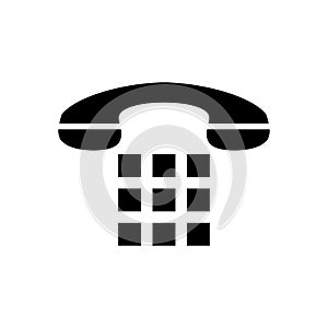 Telephone icon flat vector template design trendy