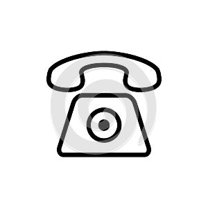 Telephone icon flat vector template design trendy