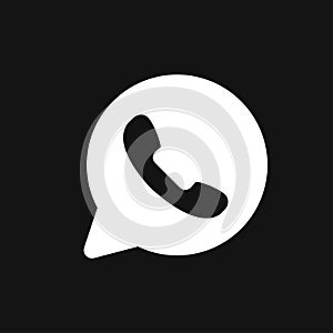 Telephone icon, Whatsapp icon vector sign symbol for design