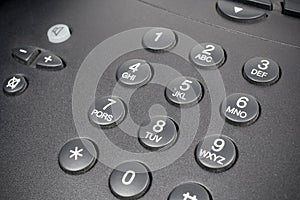 Telephone keypad