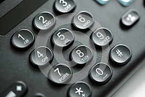 Telephone keypad