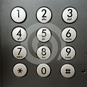 Telephone keypad