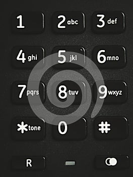 Telephone keypad