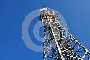 Telephone, monitoring and antenna tower
