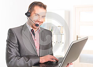 Telephone Operator in call center