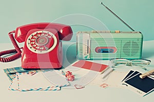 Telephone and radio