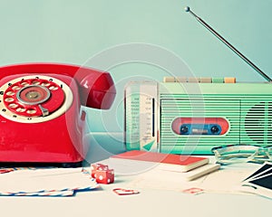 Telephone and radio