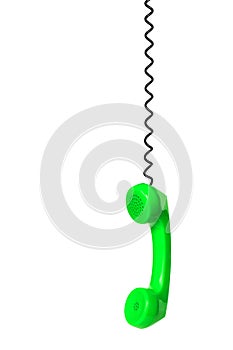 Telephone receiver and cable