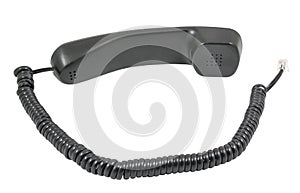 Telephone receiver and cord