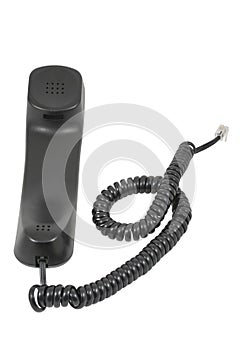 Telephone receiver and cord