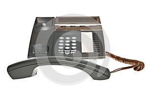 Telephone receiver off the hook