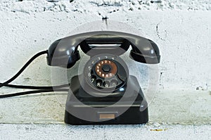 Telephone with rotary dial