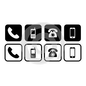 Telephone smartphone icon vector design symbol