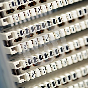 Telephone switchboard panel