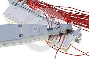 Telephone switchboard panel